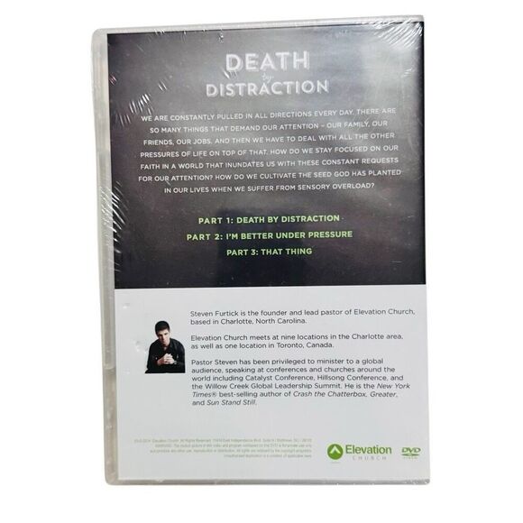 Death by Distraction by Pastor Steven Furtick ( DVD, 2014, Elevation Church ) Ne - Picture 2 of 3